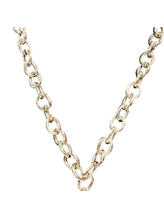 Carol Dauplaise Gold Tone Cable Chain Necklace W/ Large Starfish Pendant (6314) - Picture 5 of 8
